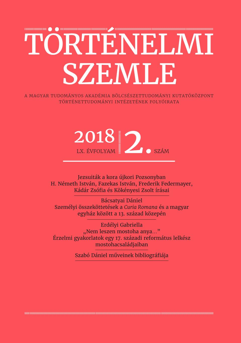 Személyi összeköttetések a Curia Romana és a magyar egyház között a 13. század közepén