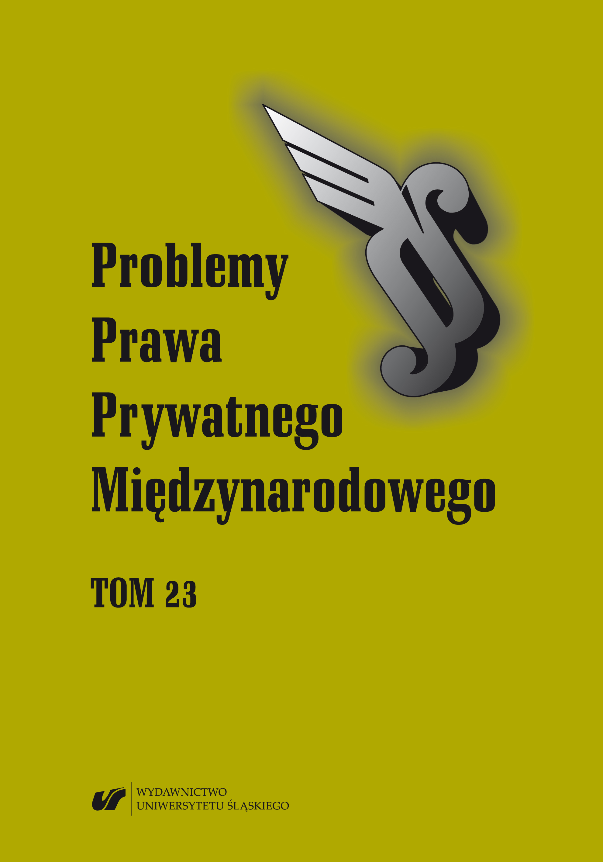 50th Anniversary of Professor Andrzej Mączyński's scientific work. Report on the scientific conference Private international law in the face of the challenges of the 21st century, Kraków, 14 May 2018 (prepared by Sybilla Stanisławska-Kloc) Cover Image