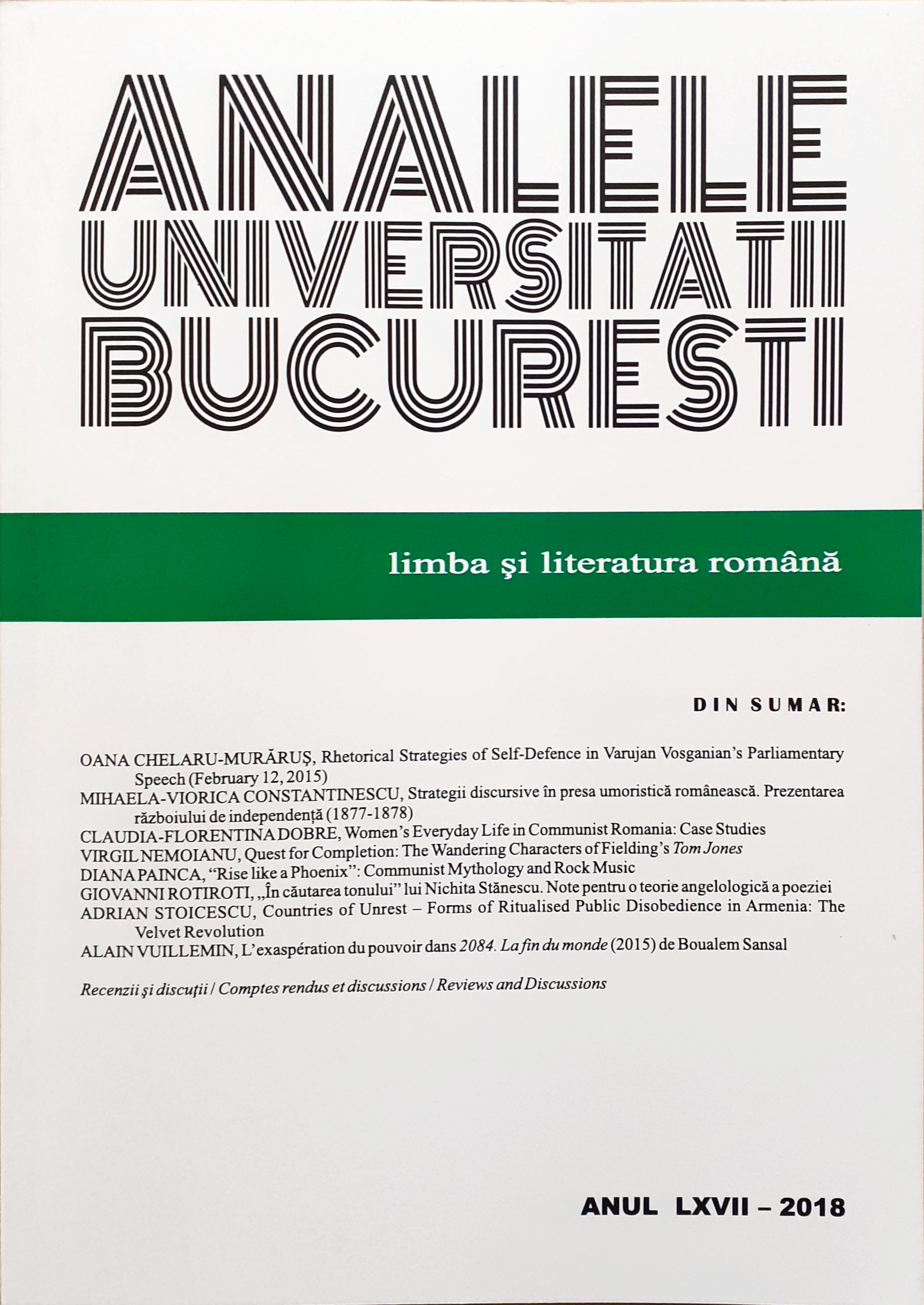 Strategii discursive în presa umoristică românească. Prezentarea războiului de independență (1877-1878)