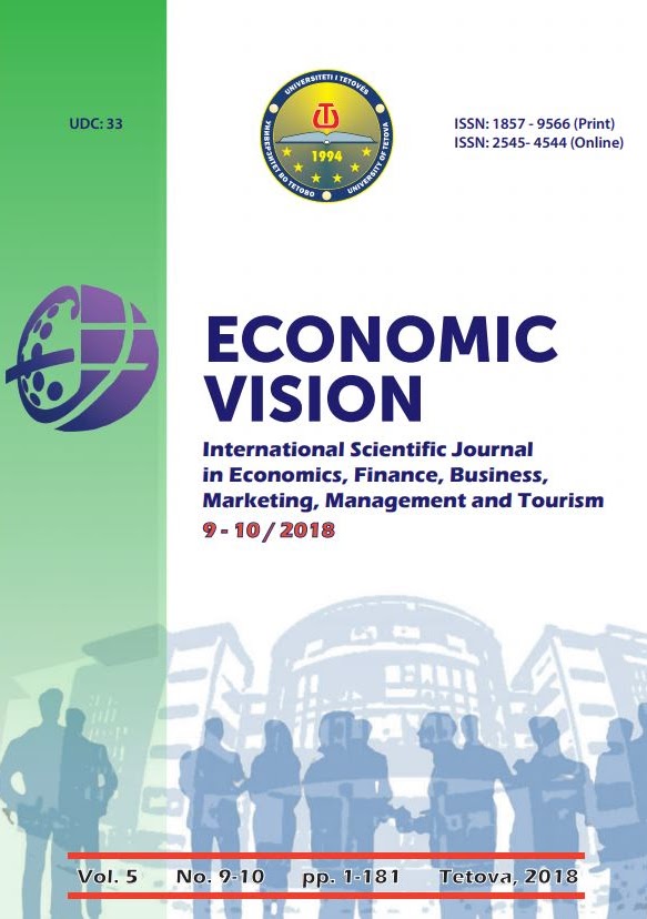 QUANTITATIVE AND QUALITATIVE ANALYSIS OF INCOME TAX AND PERSONAL INCOME TAX THE AFFECTS IN BUDGET REVENUES IN REPUBLIC OF MACEDONIA Cover Image