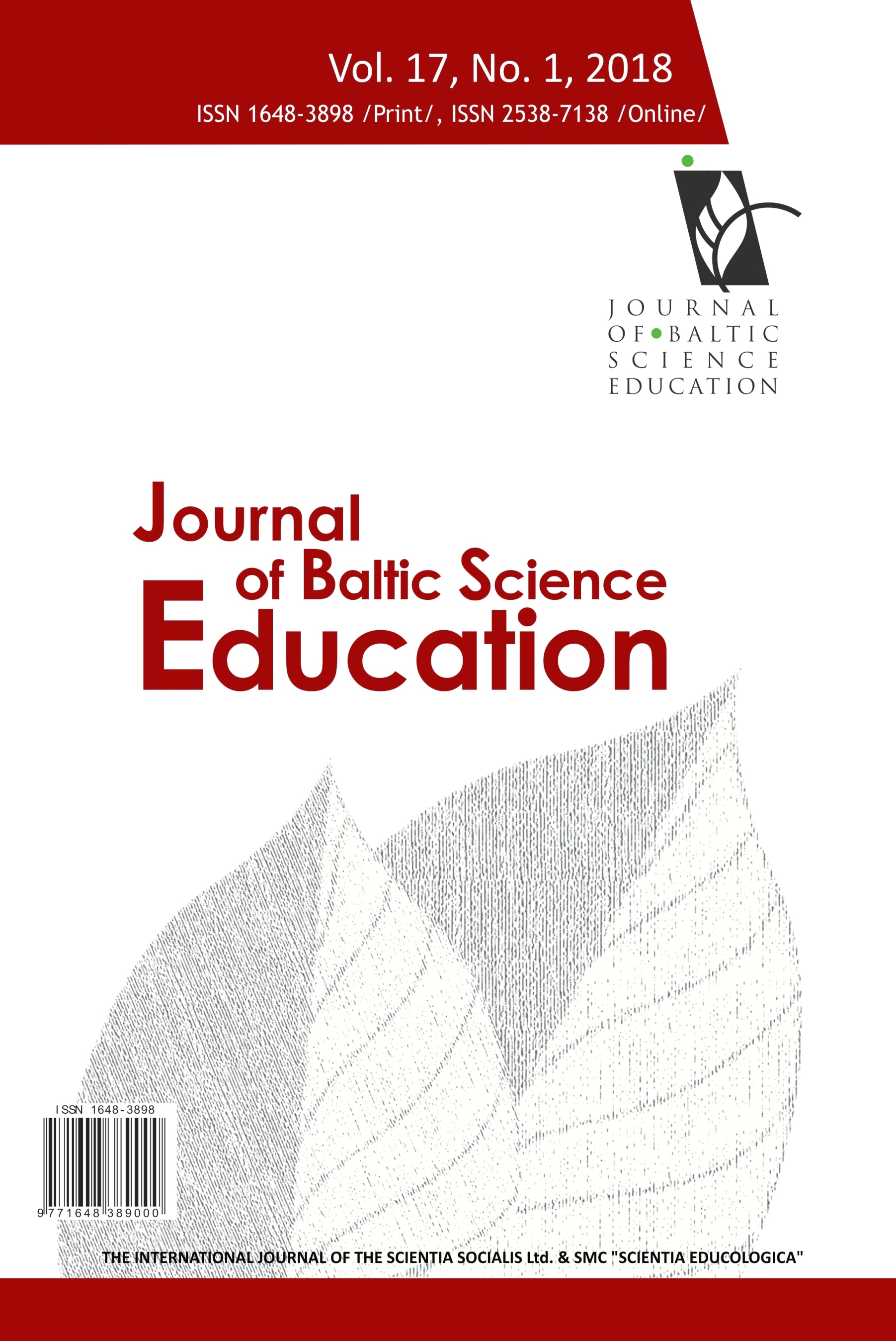 DETERMINATION OF EDUCATIONAL EFFICIENCY AND STUDENTS’ INVOLVEMENT IN THE FLIPPED BIOLOGY CLASSROOM IN PRIMARY SCHOOL Cover Image