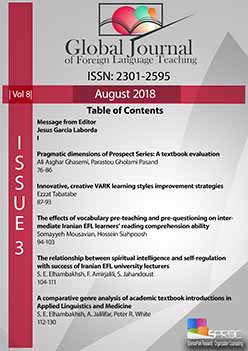 The effects of vocabulary pre-teaching and pre-questioning on intermediate Iranian EFL learners’ reading comprehension ability