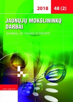 RESEARCH OF GAMMA RADIATION BACKGROUND IN ŠIAULIAI Cover Image