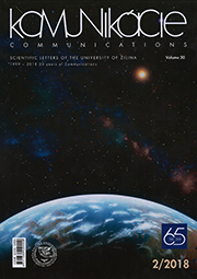 Errata: Communications - Scientific Letters of the University of Zilina, Vol. 20, No.1, 2018 Cover Image