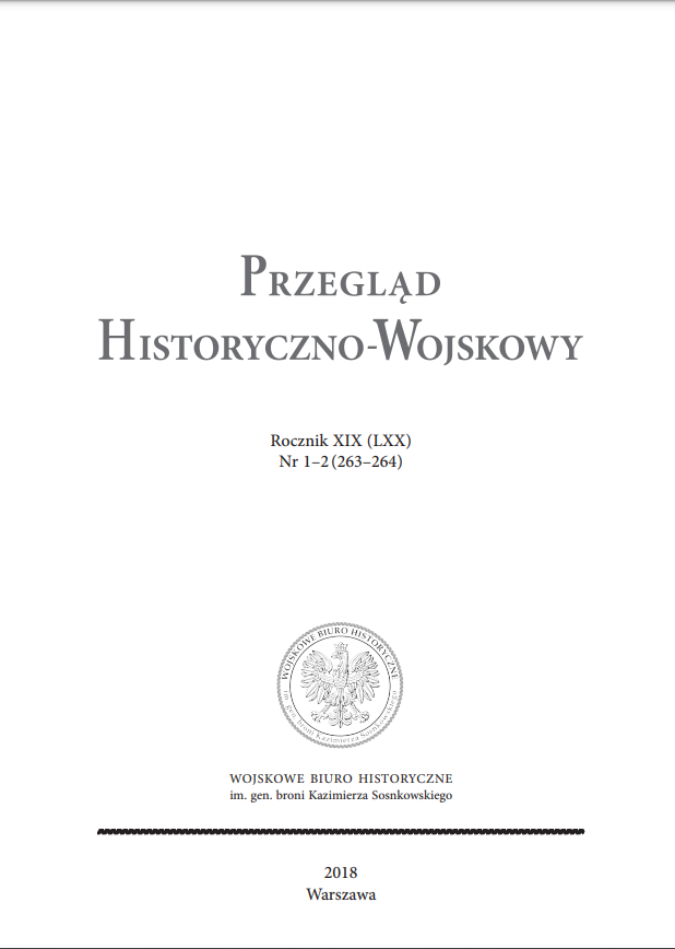 Polish military formations in Russia of 1917–1922 – source base, state of knowledge and research demands Cover Image