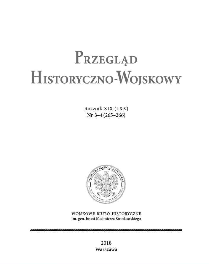 Organization and outline of the activity of field courts
of the High Command of the Polish Army at the turning point of war with Soviet Russia in the summer of 1920 (part 1) Cover Image