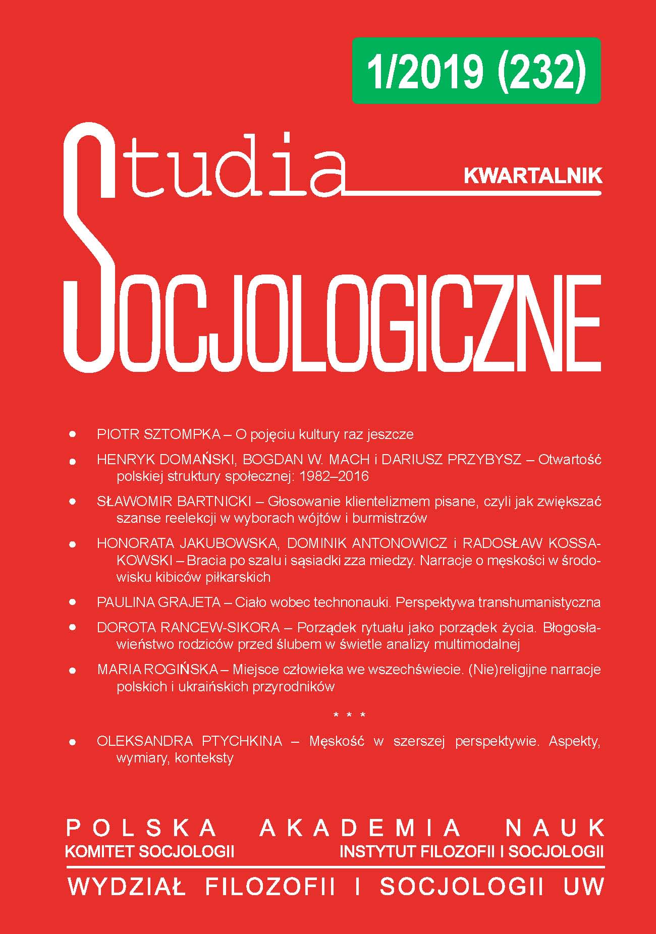 The Openness of Social Structure in Poland: 1982–2016 Cover Image