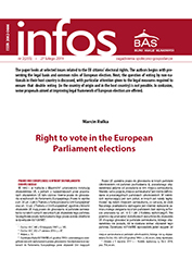 Right to vote in the European Parliament elections Cover Image