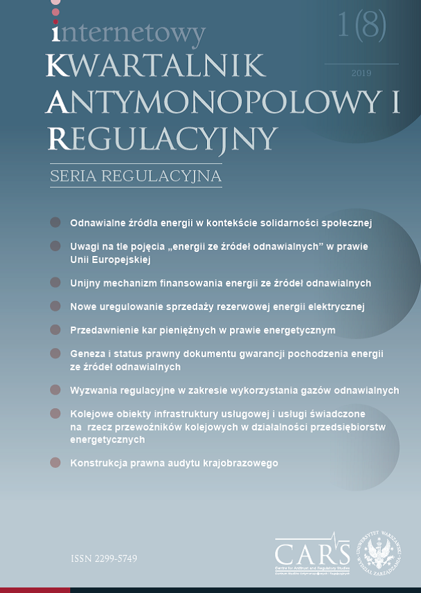 Comments on the concept of “energy from renewable sources” in European Union law Cover Image