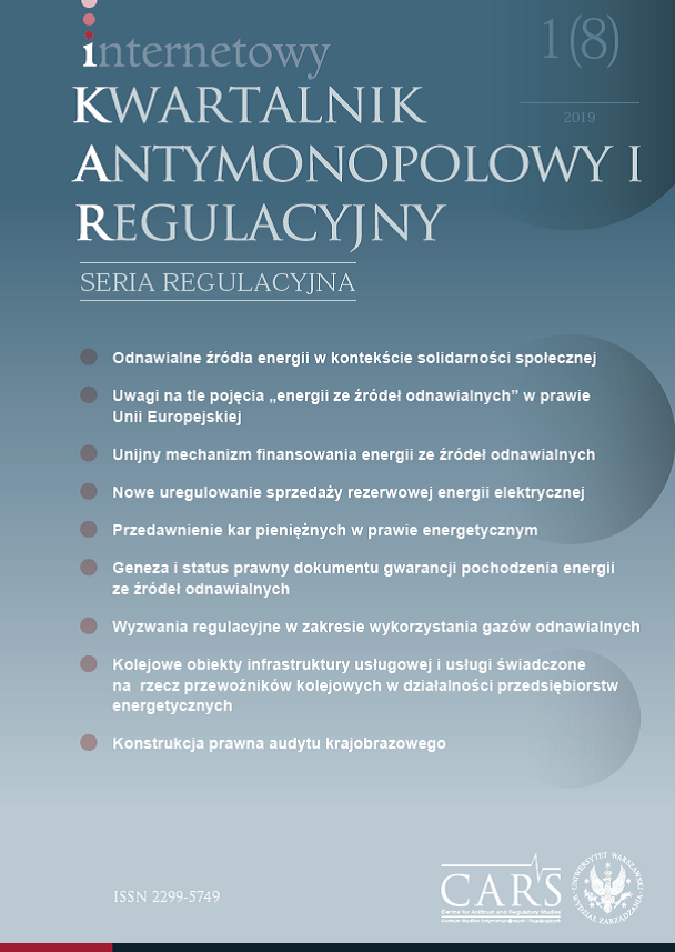 Kolejowe obiekty infrastruktury usługowej i usługi świadczone na rzecz przewoźników kolejowych w działalności przedsiębiorstw energetycznych