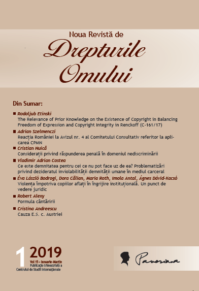 Laudatio for Judge Paraschiva Dumitru
