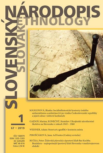 Jewish Swimming and Sports Club Bar Kochba Bratislava –
the Most Successful Sports Club of Slovakia in the Interwar Period Cover Image