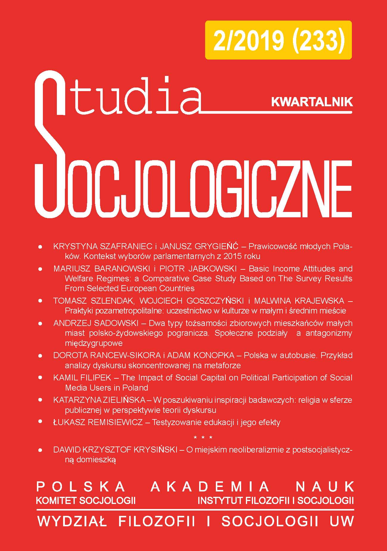 Praktyki pozametropolitalne: uczestnictwo w kulturze w małym i średnim mieście