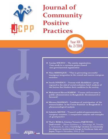 PERSONS WITH DISABILITIES–GROUP EXPOSED TO THE RISK OF SOCIAL EXCLUSION: BRIEF ANALYSIS OF THE FACTORS THAT HINDERSTHEIR CONDITION IN THE SOCIETY Cover Image