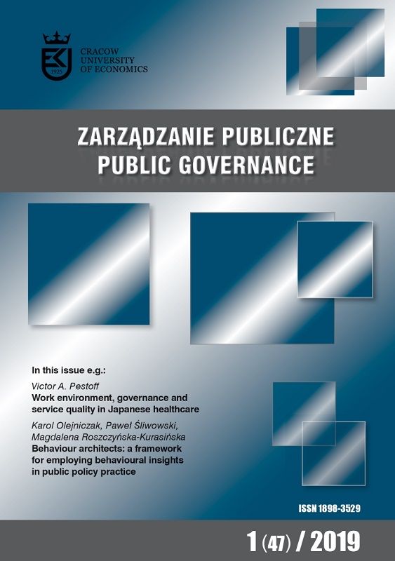 Work environment, governance and service quality in Japanese healthcare