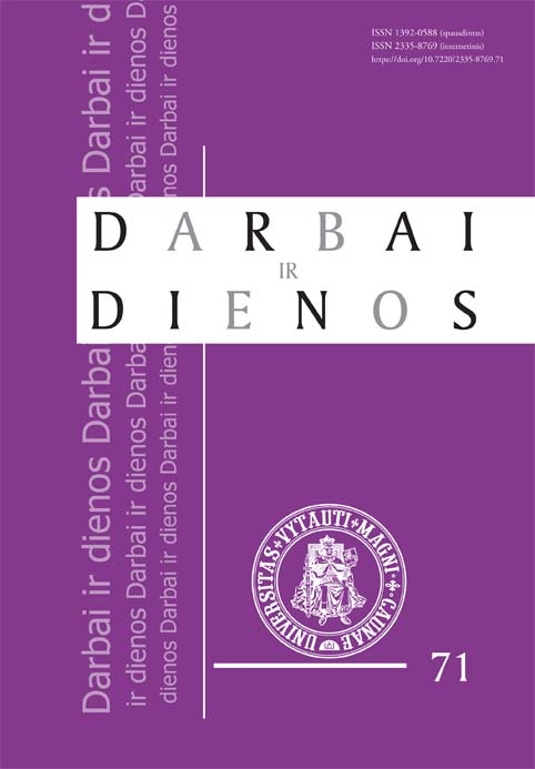 The Basic Principles of Policy Concerning Scholarship and Studies and Changes in Their Practical Implementation in Lithuania from 1990 to 2018, Or Why Scholarship and Studies in Lithuania Fail to Enter the Highway of Successful Development Cover Image