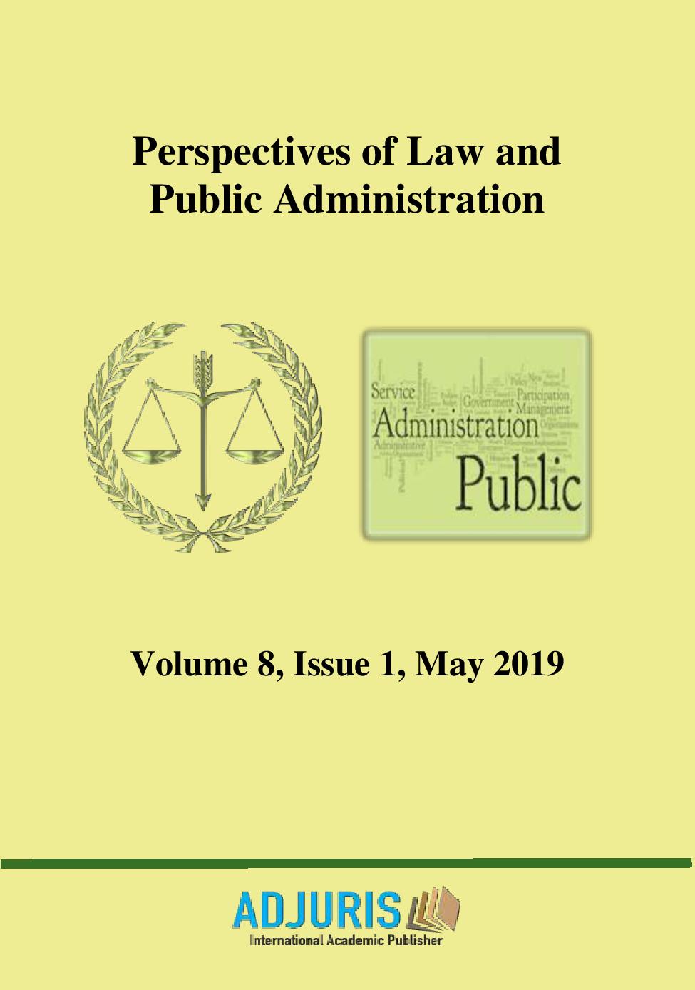 THE ADMINISTRATIVE CONTRACT REGULATED BY THE ENVIRONMENTAL LAW Cover Image
