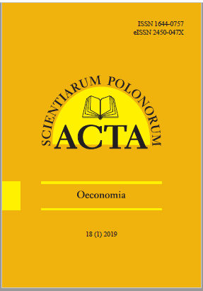 FACTORS INFLUENCING THE DEVELOPMENT OF NON-AGRICULTURAL BUSINESS ACTIVITIES IN RURAL EASTERN POLAND Cover Image