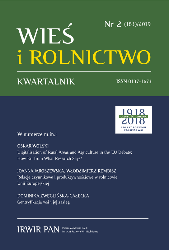 The Role of Financial Instruments of the Common Agricultural Policy in Changes Related to Afforestation of Land of Marginal Importance for Agriculture Cover Image