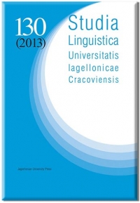 POLISH FACES OF ENGLISH ACRONYMS AND ALPHABETISMS: AN ILLUSTRATION OF
CONTACT-INDUCED LINGUISTIC DIVERSITY (PART 2) Cover Image