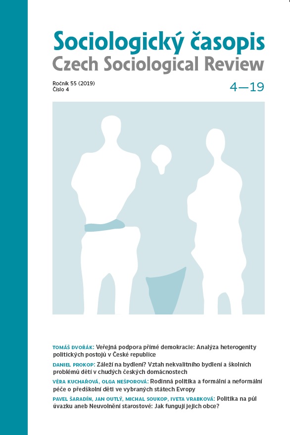 Does Housing Matter? Inadequate Housing and School Performance of Children from Poor Households in the Czech Republic Cover Image