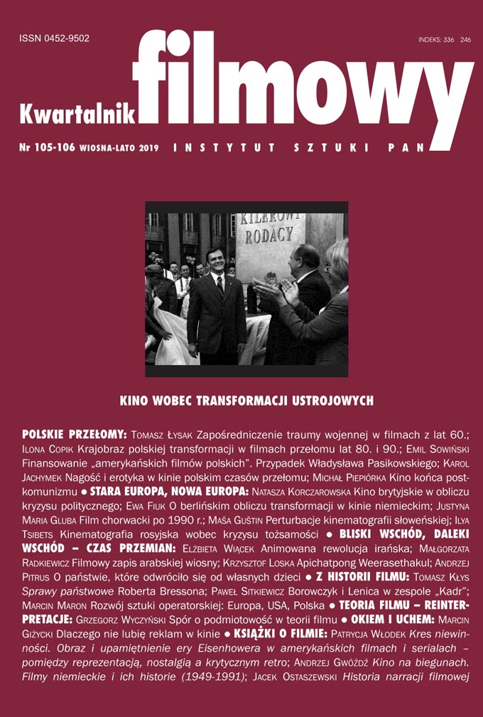 Financing of “American Polish Films” in the Light of Archive Studies. The Case of Władysław Pasikowski Cover Image