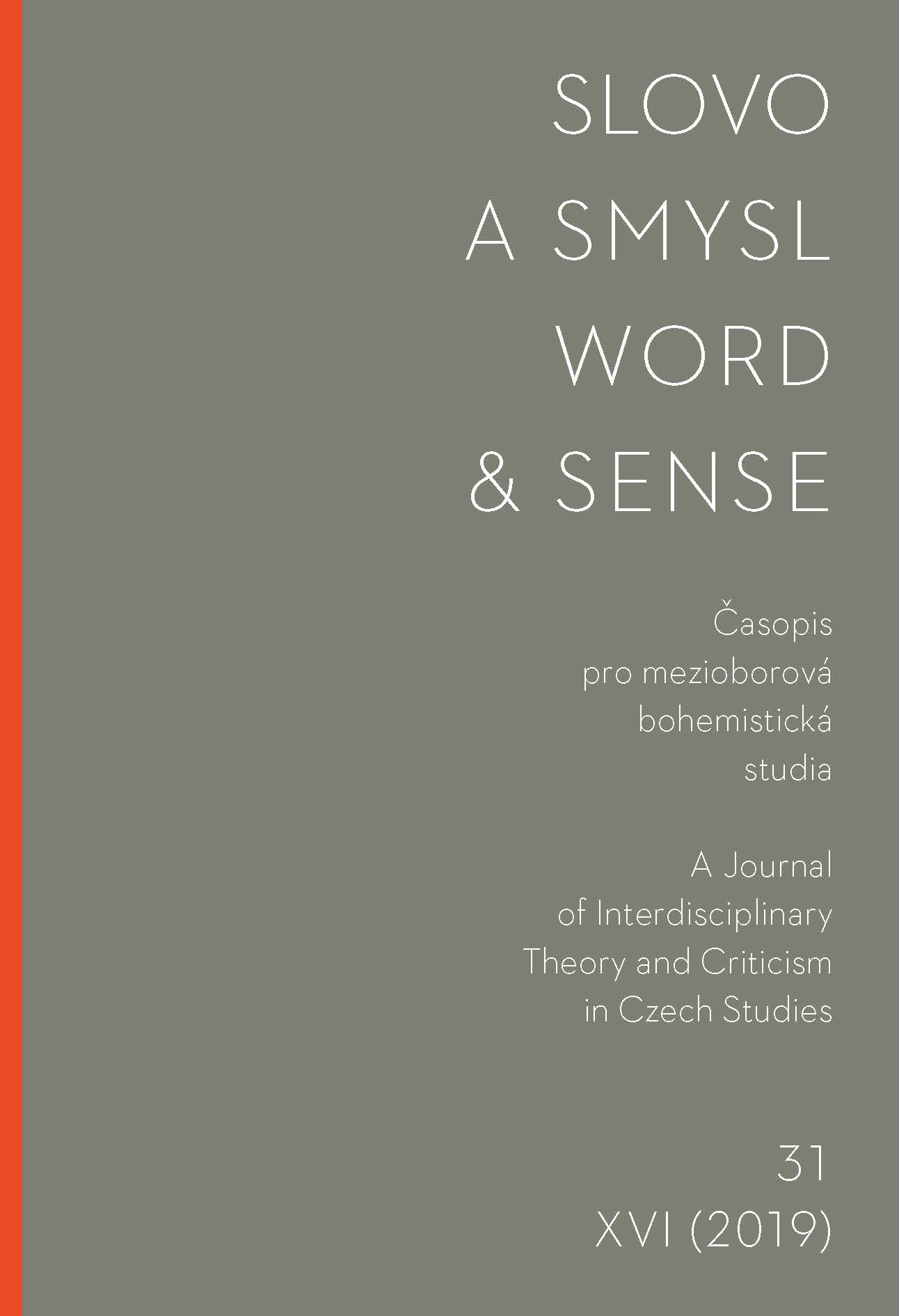 Life in Amplitude: Pathos, Passion and Thinking on Art and Aesthetics in Occupied Prague (1939–1945)