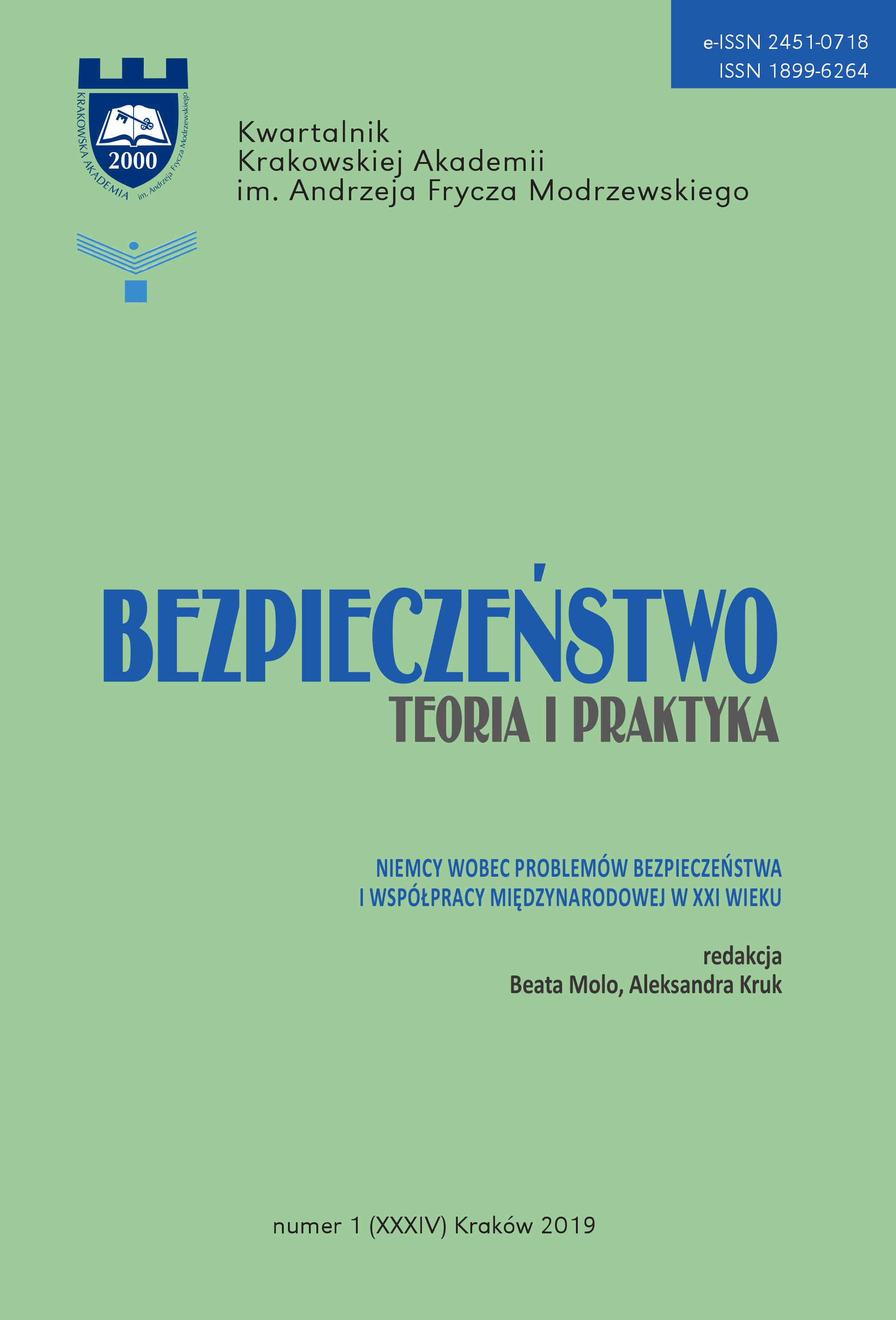 Germany Towards Security Problems and International Cooperation in the 21st Century. Introduction Cover Image