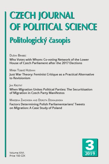 When Migration Unites Political Parties: The Securitisation of Migration in Czech Party Manifestos