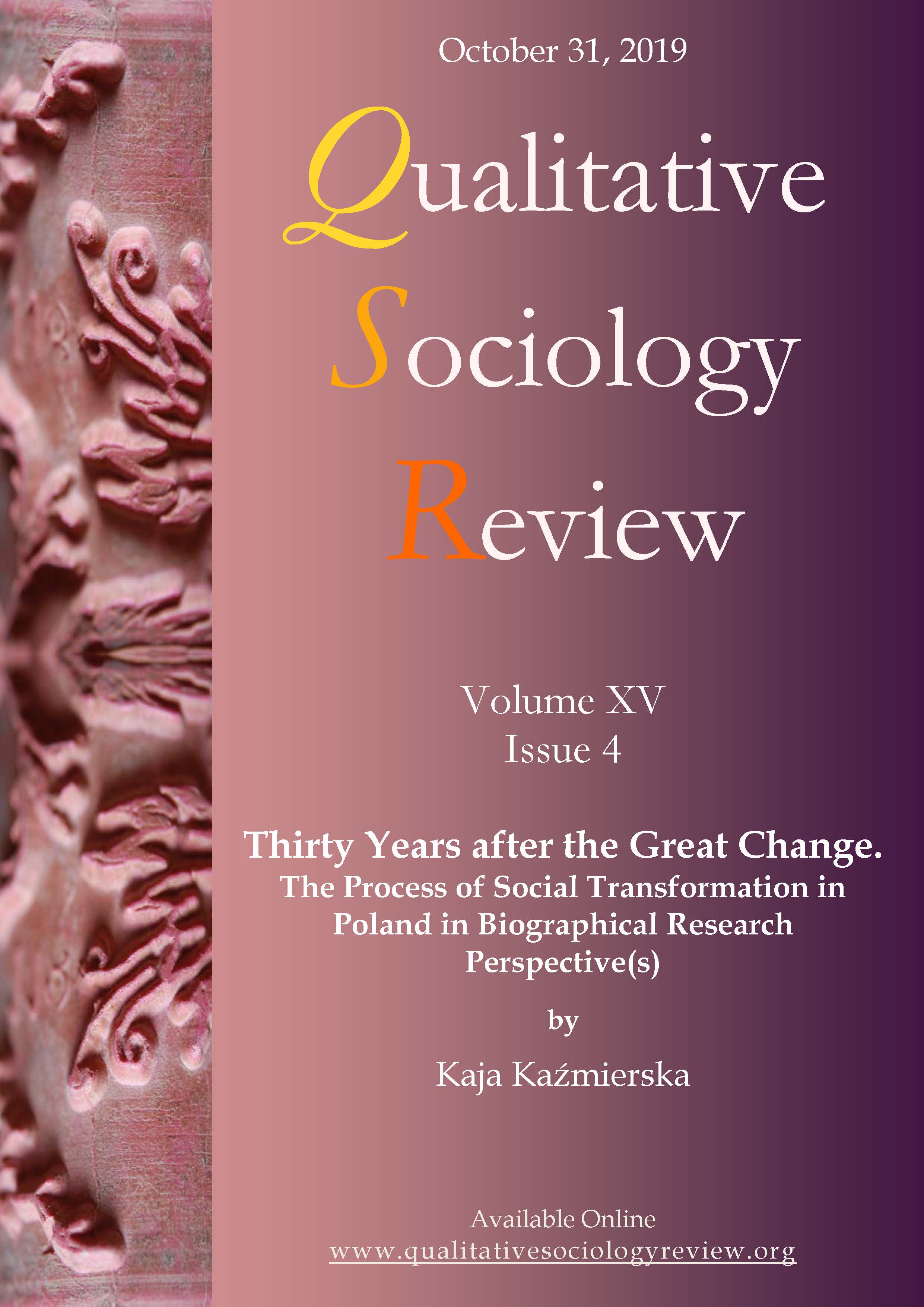 Thirty Years after the Great Change. The Process of Social Transformation in Poland in Biographical Research Perspective(s) Cover Image
