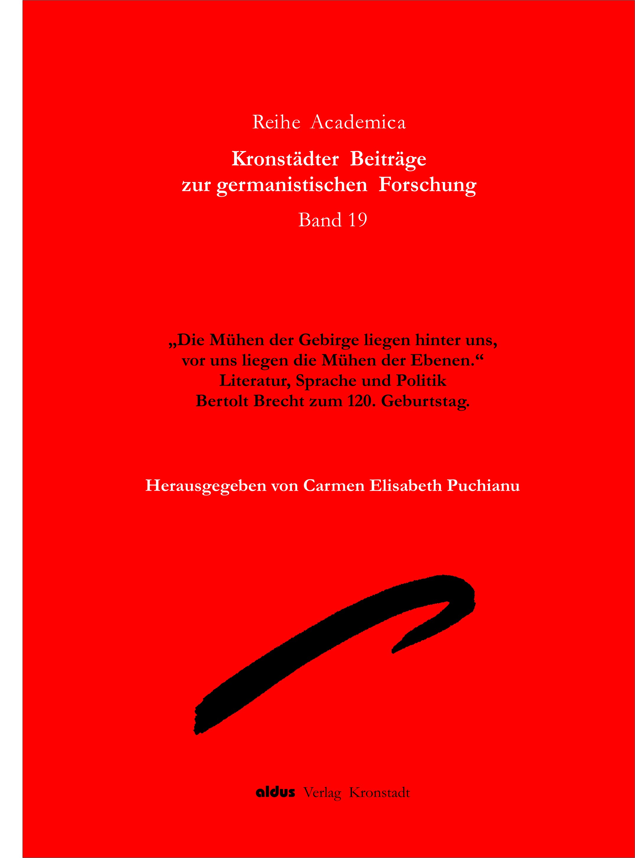 "... ich schreibe nur, wenn mir etwas einfällt.“   Texte im Dialog: Bertolt Brecht und Anemone Latzinas frühe Lyrik.