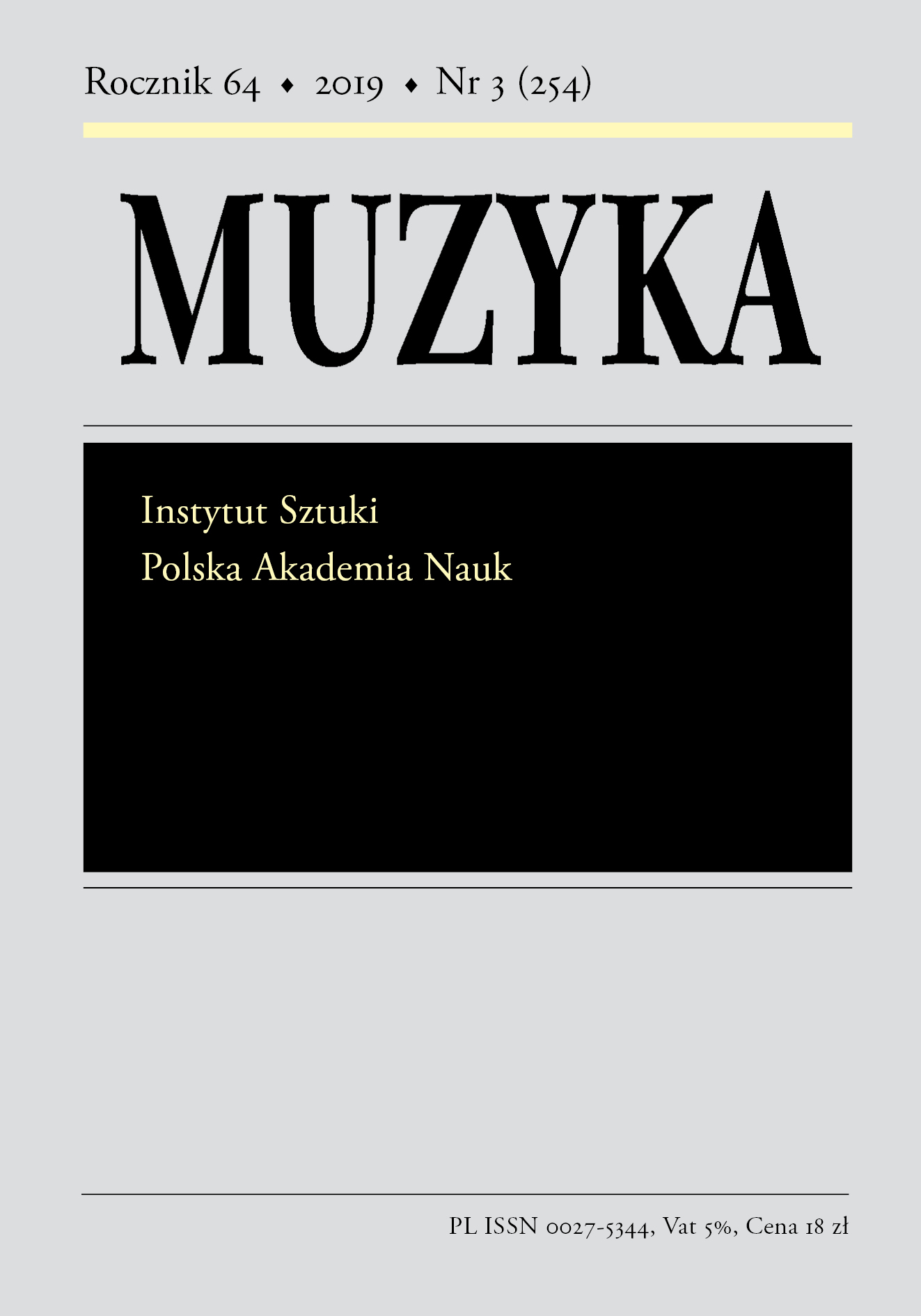 Raoul Mader’s opera 'Der weisse Adler' as an example of transcriptions of Fryderyk Chopin’s works related to Polish national liberation themes Cover Image