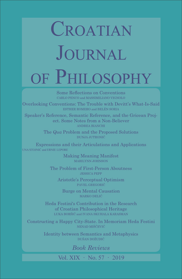 Heda Festini’s Contribution in the Research of Croatian Philosophical Heritage Cover Image