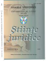 Where to...? Some current steps on the road to criminal law reform in the Romanian justice system (ii). Again about the definition of the continued offense Cover Image