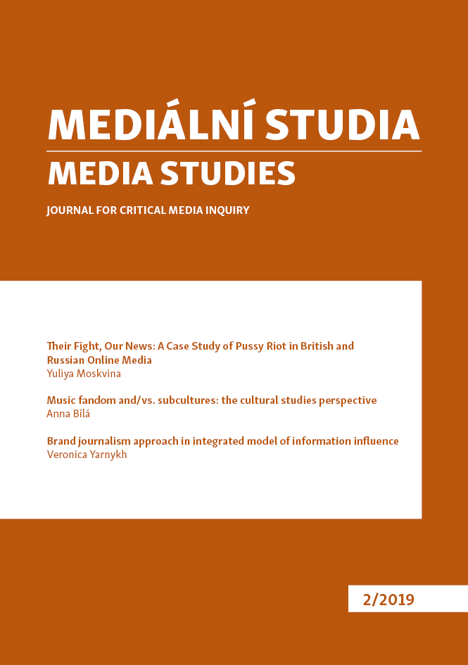 Brand Journalism Approach in the Integrated Model of Information Inﬂuence Cover Image