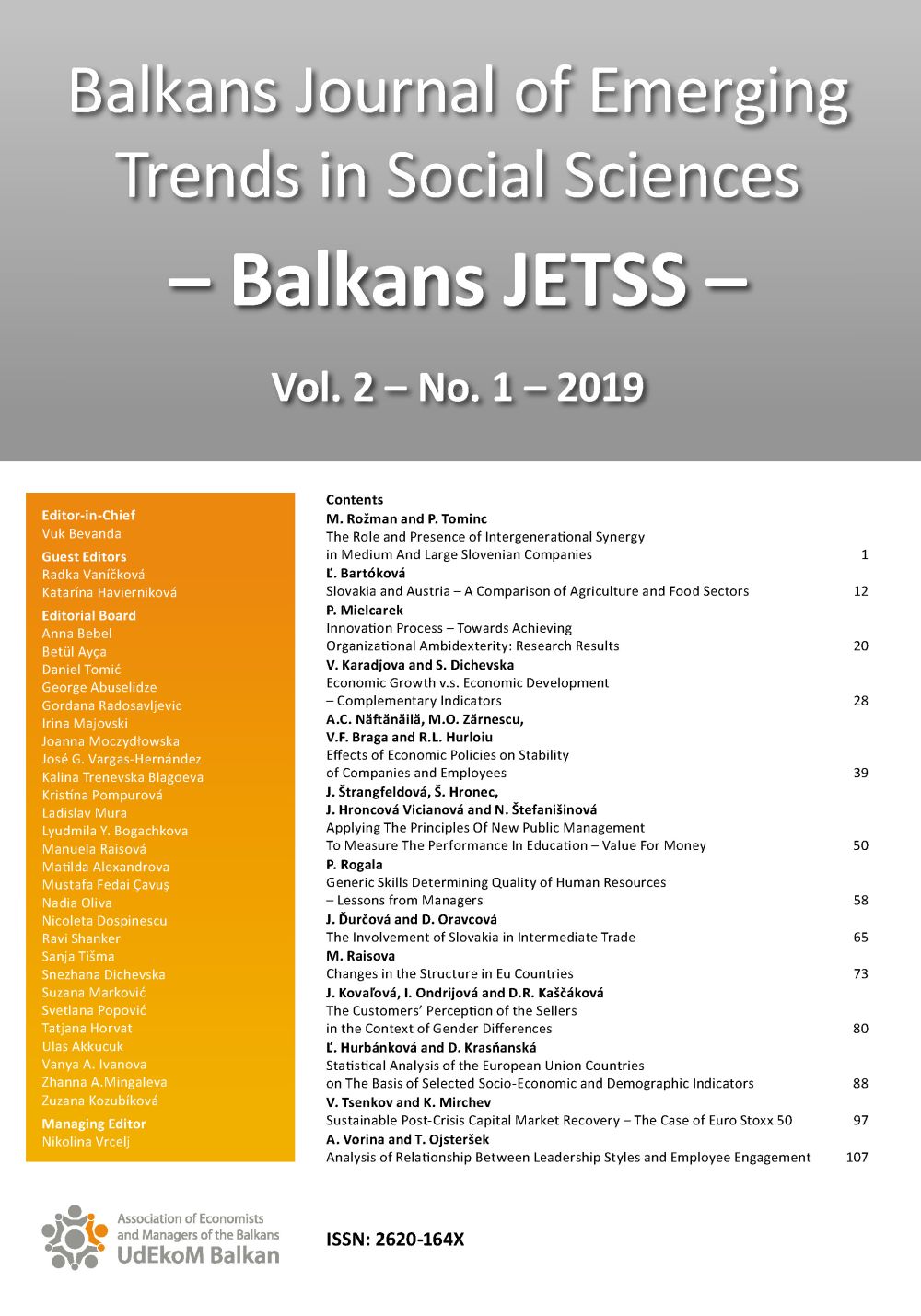 SLOVAKIA AND AUSTRIA – A COMPARISON OF AGRICULTURE AND FOOD SECTORS Cover Image