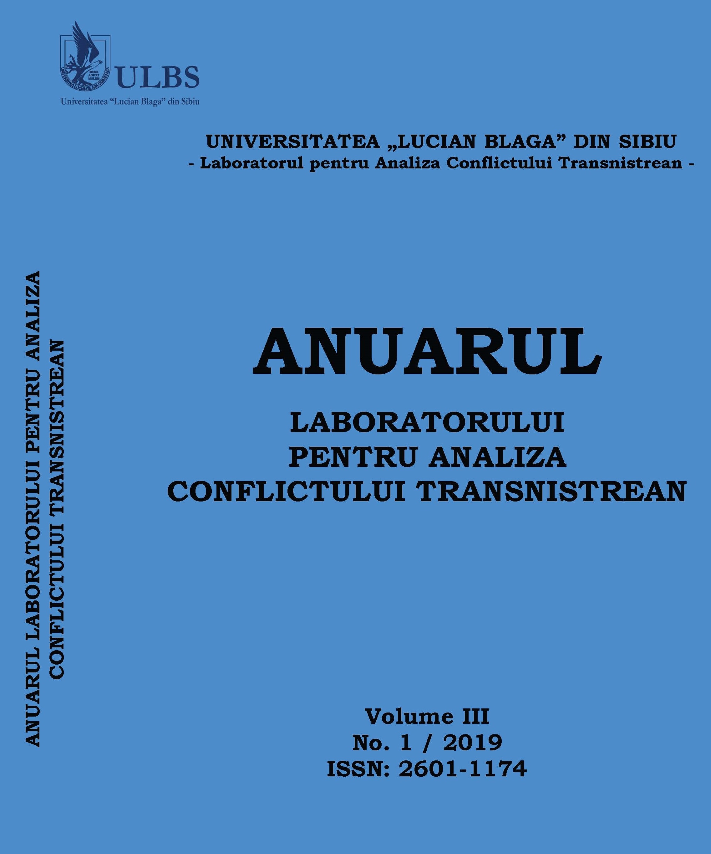 “OPERATIONS OF INFLUENCE” IN THE SETTLEMENT
MOLDOVAN-TRANSNISTRIAN CONFLICT