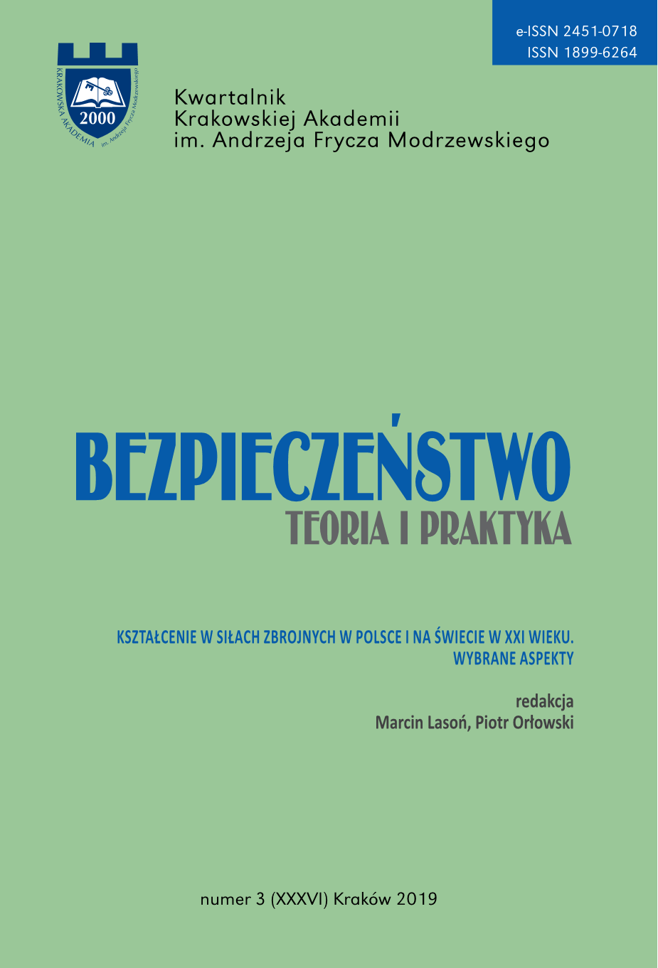 Aspekty polityczne kształcenia oficerów Polskiej Marynarki Wojennej w zagranicznych ośrodkach szkoleniowych i ich rola w budowaniu systemu bezpieczeństwa morskiego państwa w XX wieku. Część I: Dwudziestolecie międzywojenne