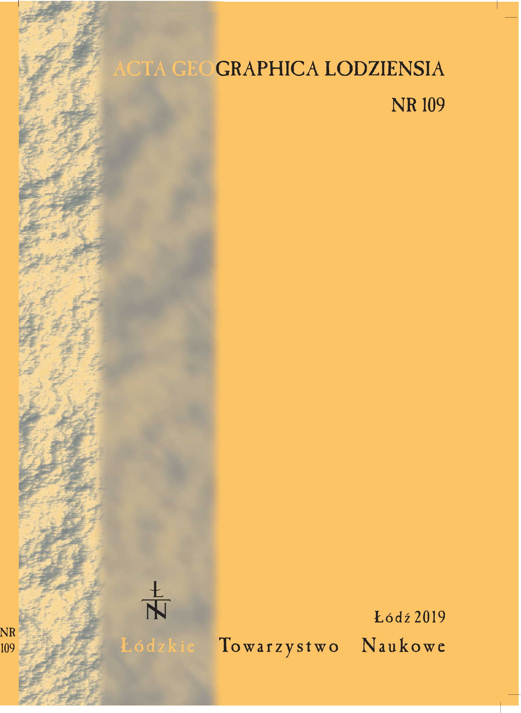 Transformation of selected relief landforms of the Łódź Voivodeship in the last century Cover Image