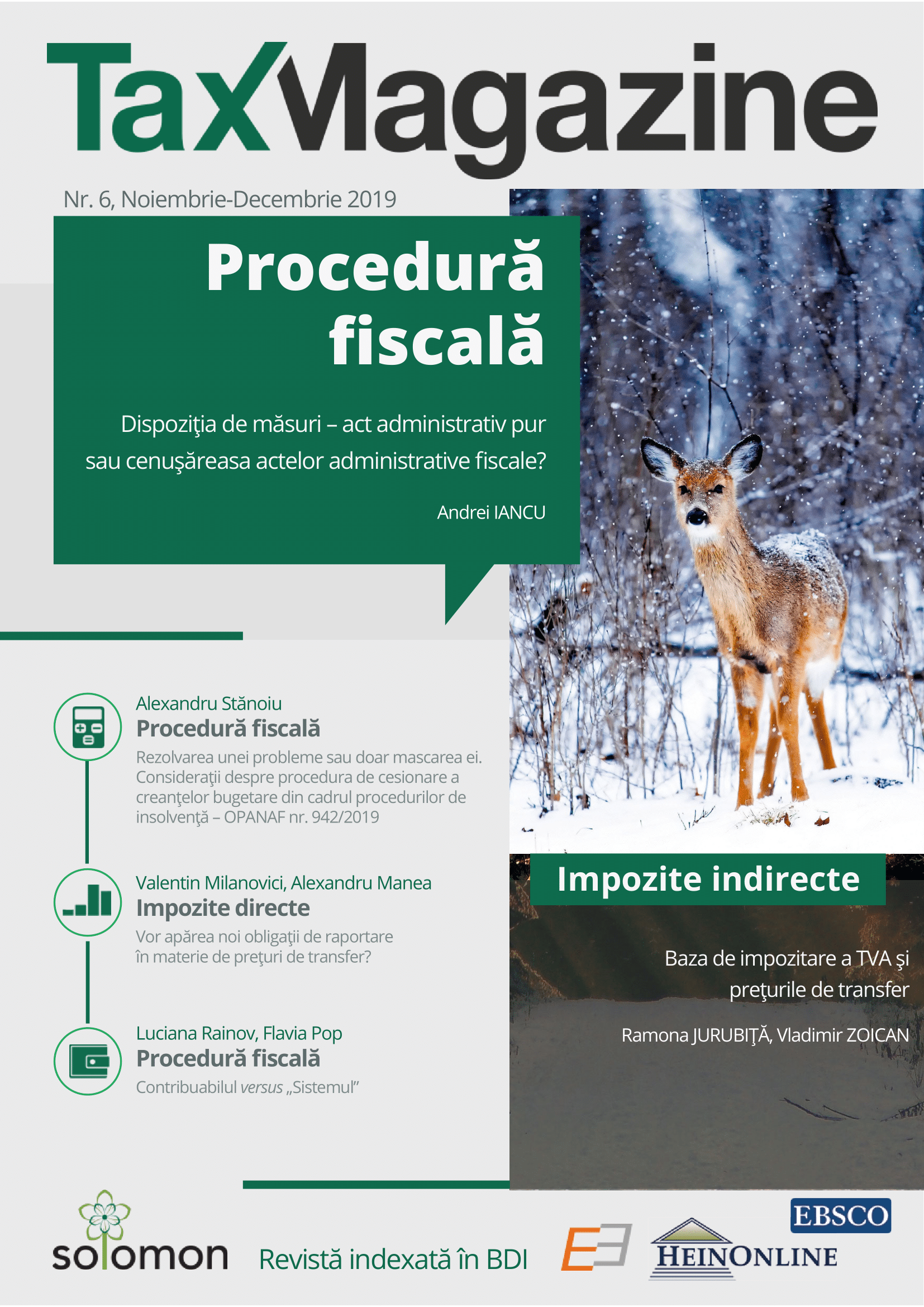 Summary of judgements on tax matters delivered by the Court of Justice of the European Union in November-December 2019 Cover Image