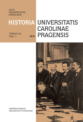 On the Protection of Historical Data Pertaining to Health in the Archives of the Czech Republic from the Perspective of History of Medicine Cover Image