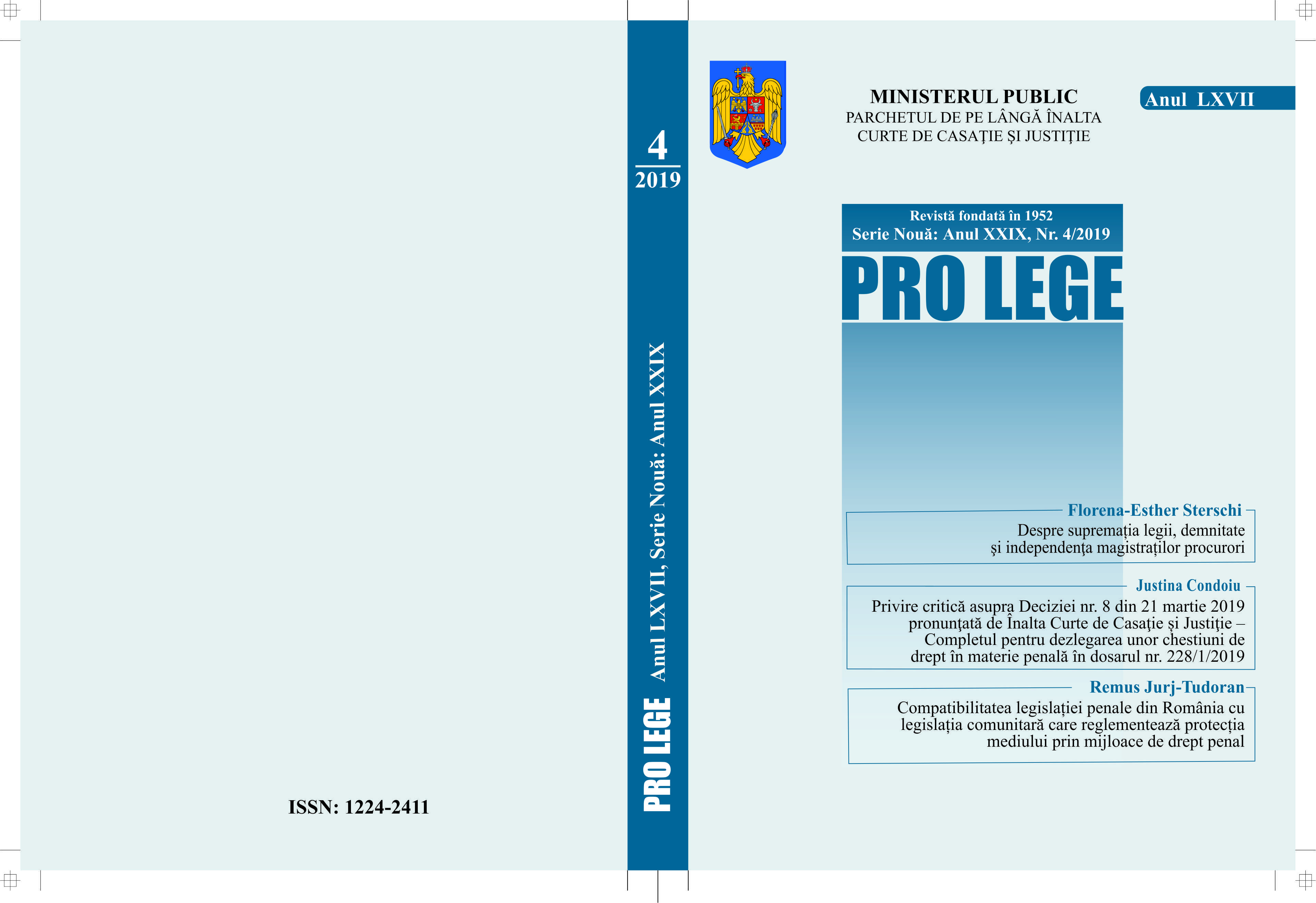 Mugurel Călinescu file, between the criminal prosecution and the urban myth Cover Image