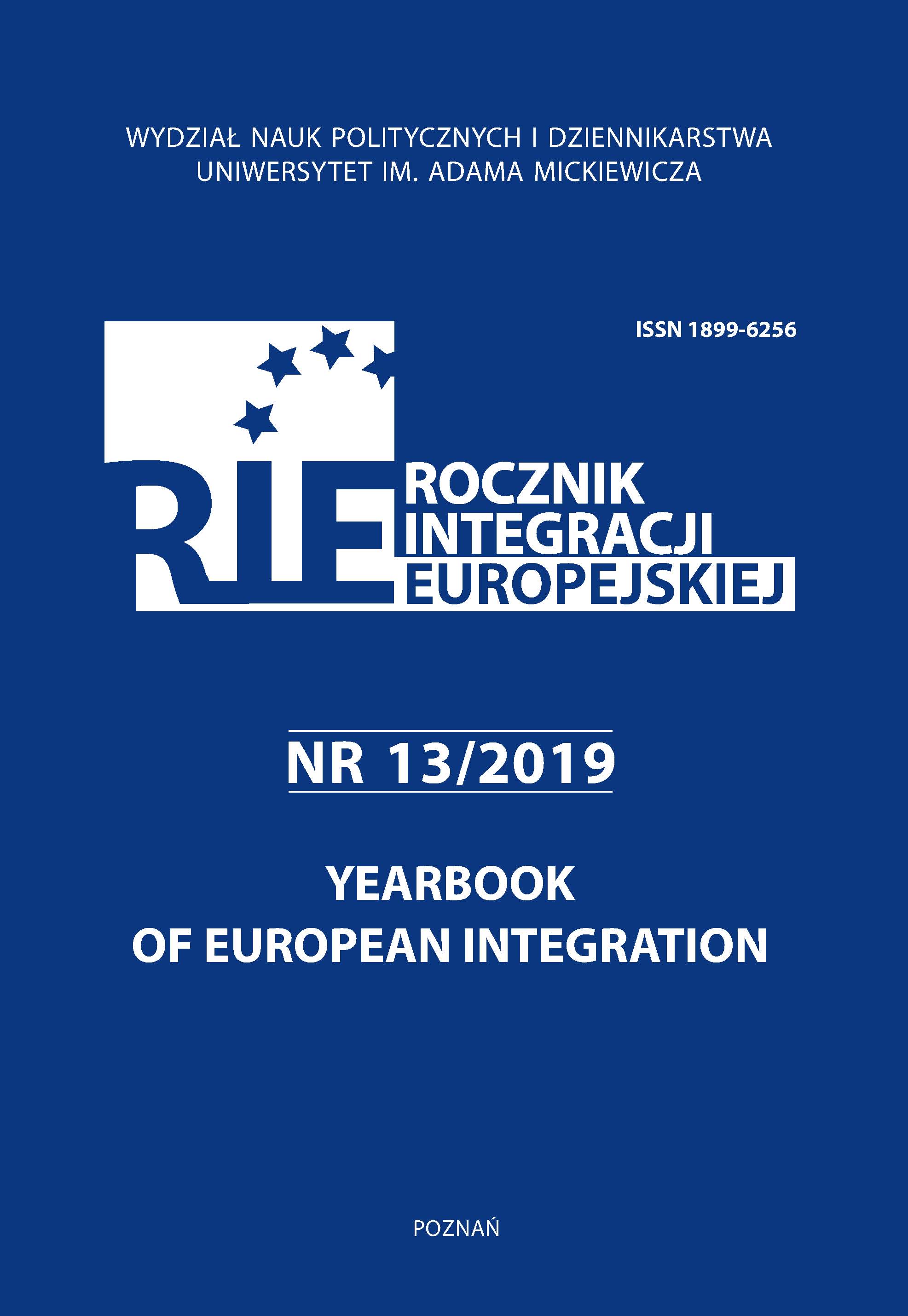 A. Barabasz, Polska wobec zachodnioeuropejskich procesów integracyjnych po II wojnie światowej (do 1989 roku), Wydawnictwo Naukowe Wydziału Nauk Politycznych i Dziennikarstwa Uni- wersytetu im. Adama Mickiewicza w Poznaniu, Poznań 2018, ss. 329. Cover Image