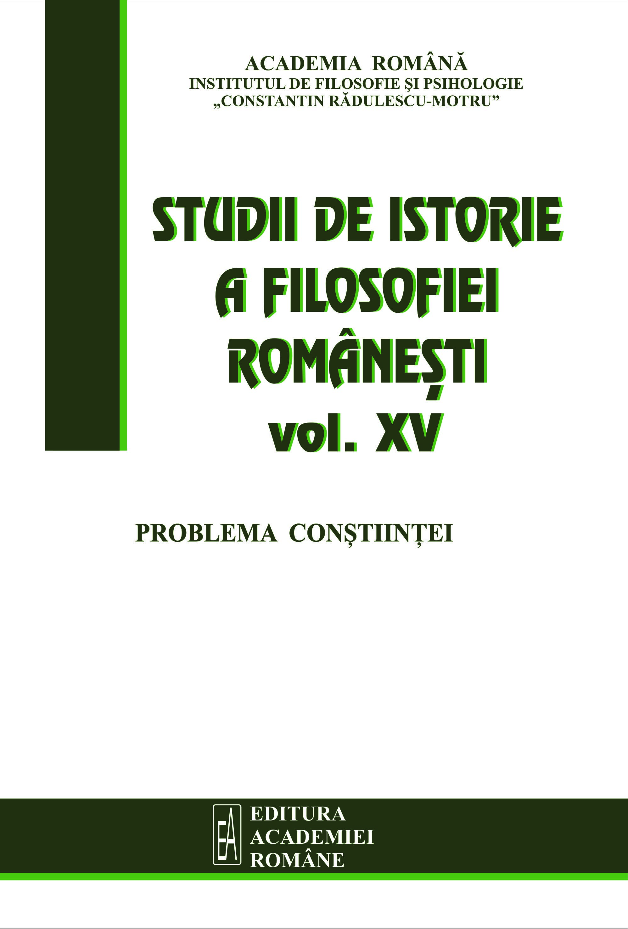 C. Rădulescu-Motru și proiectul pozitivist al psihologiei ca știință