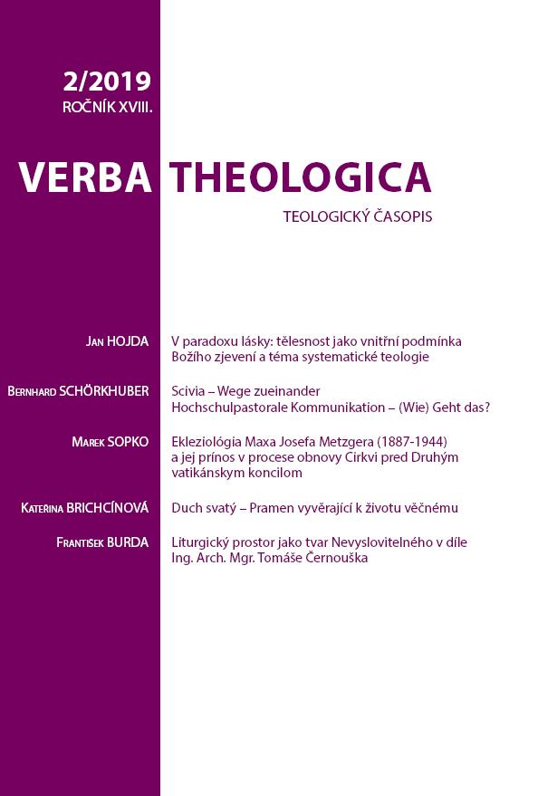 V paradoxu lásky: tělesnost jako vnitřní podmínka Božího zjevení a téma systematické teologie