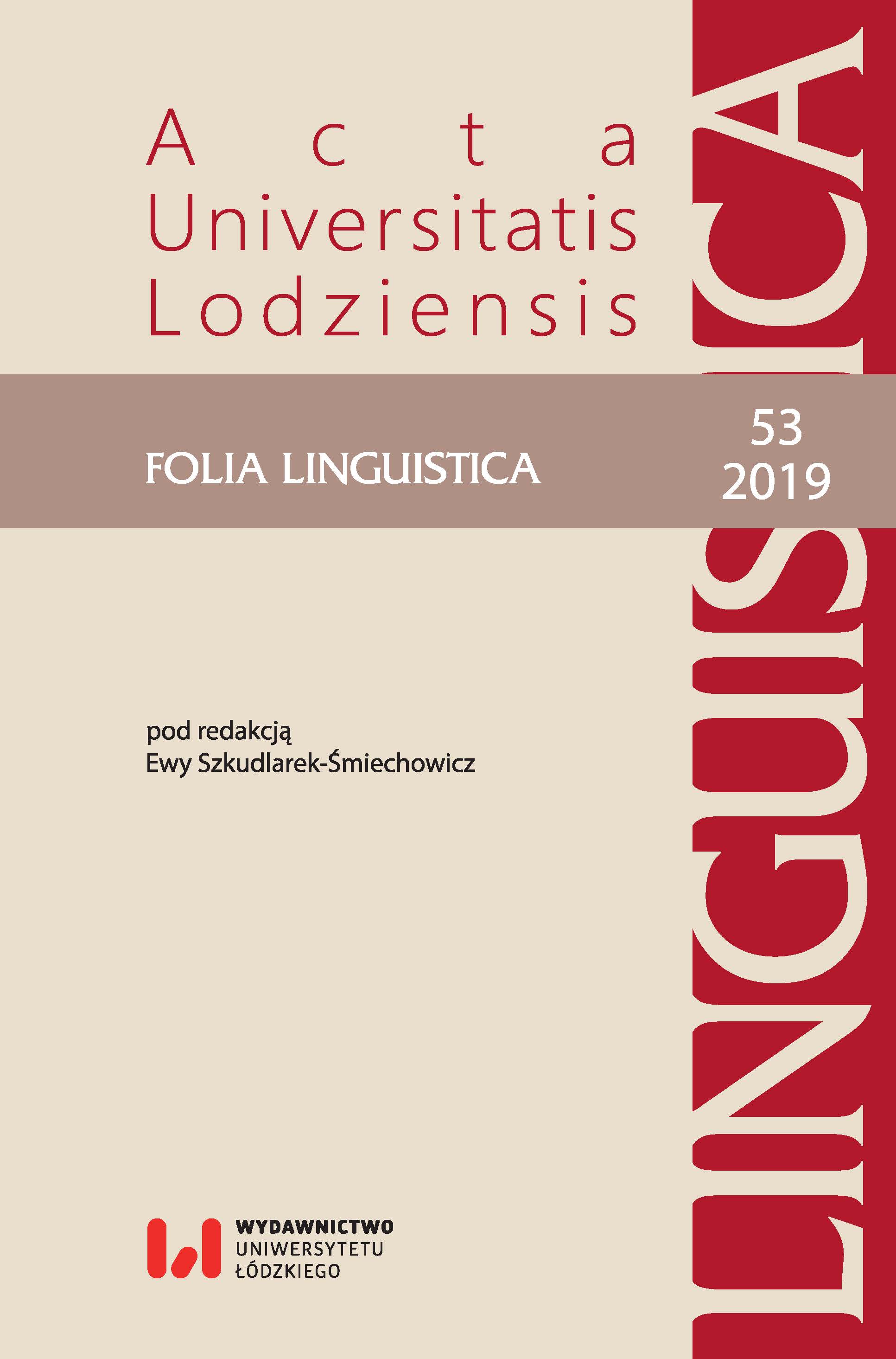 Discourse of women’s protests in Poland in the years 2016–2017: artistic visualizations, vocations, verbalizations Cover Image