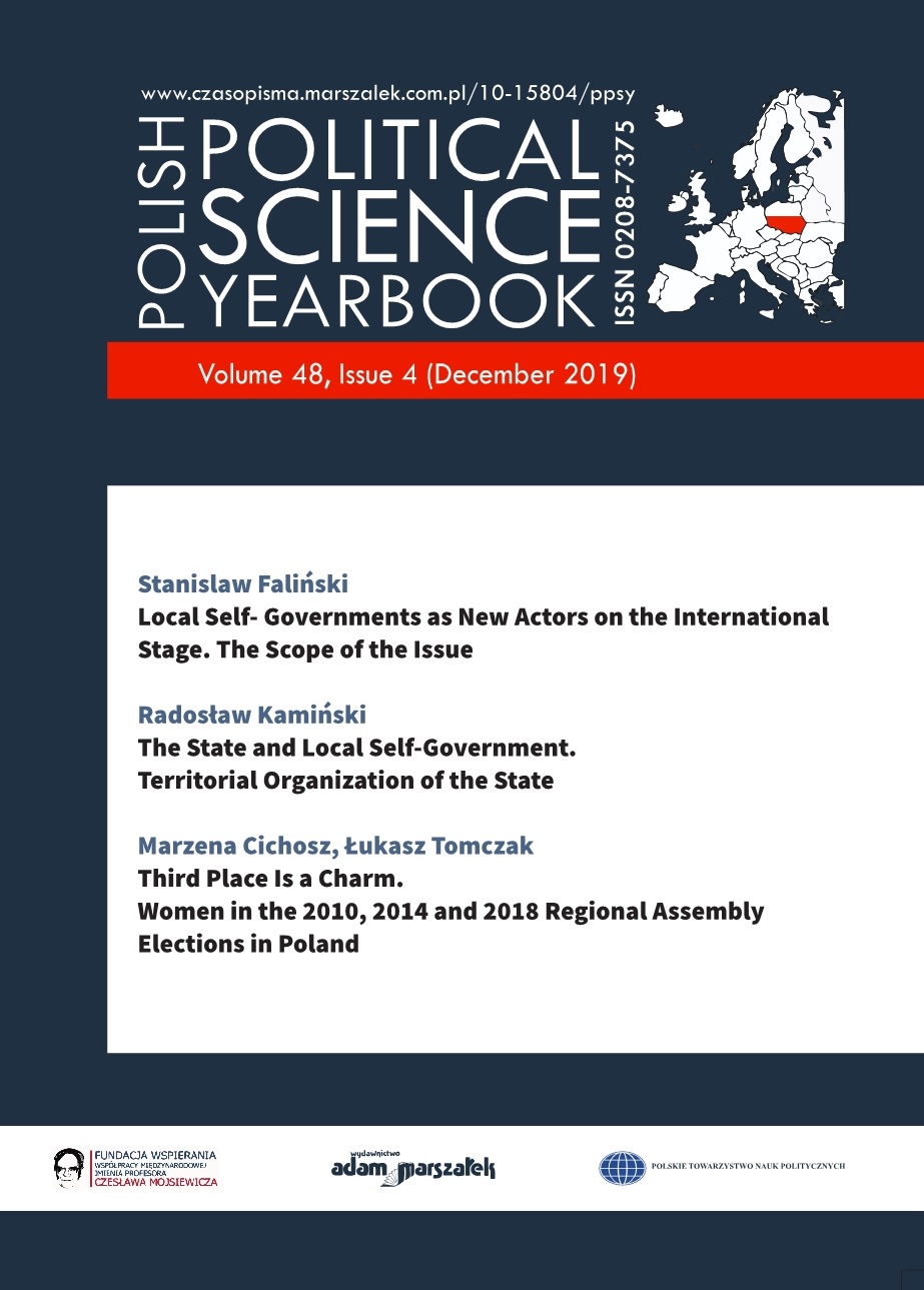 Local Self-Governments as New Actors in the International Stage. The Scope of the Issue