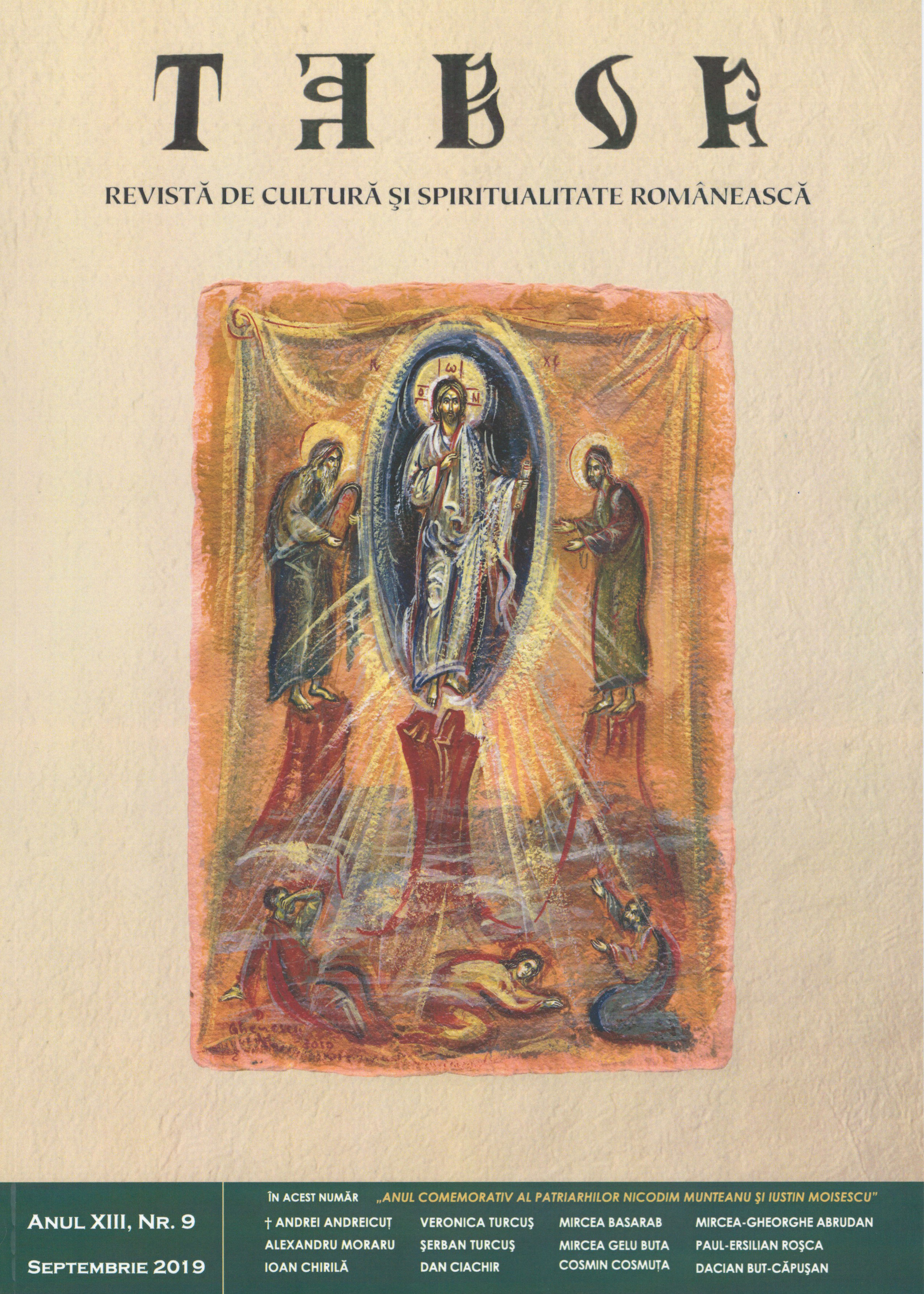 Significant thoughts in Metropolitan Nicodim Munteanu’s speeches on his ascending to the dignity of Patriarch of Romania Cover Image