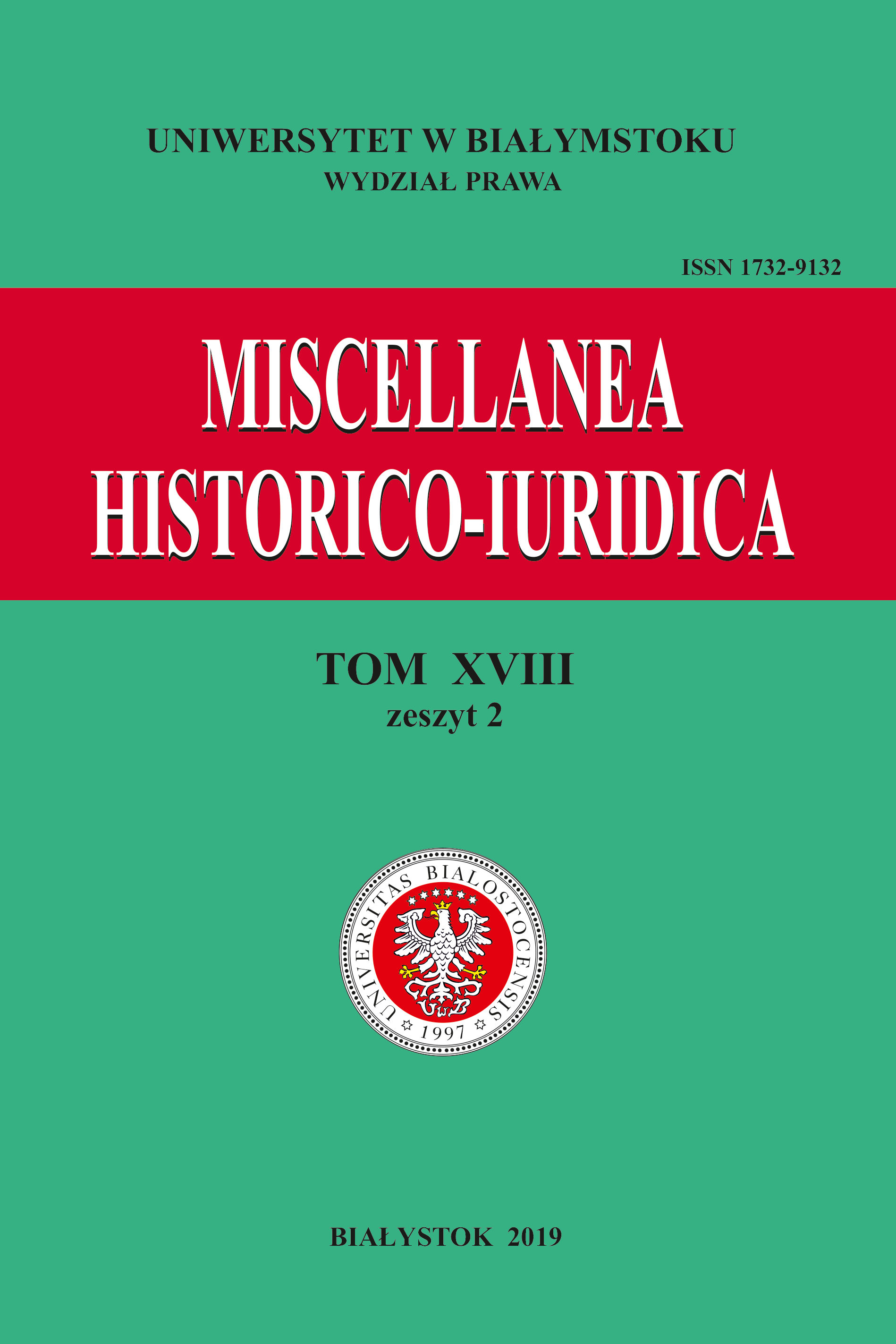 The history of law basics of freedom of economic activity in Poland in the 20th century Cover Image