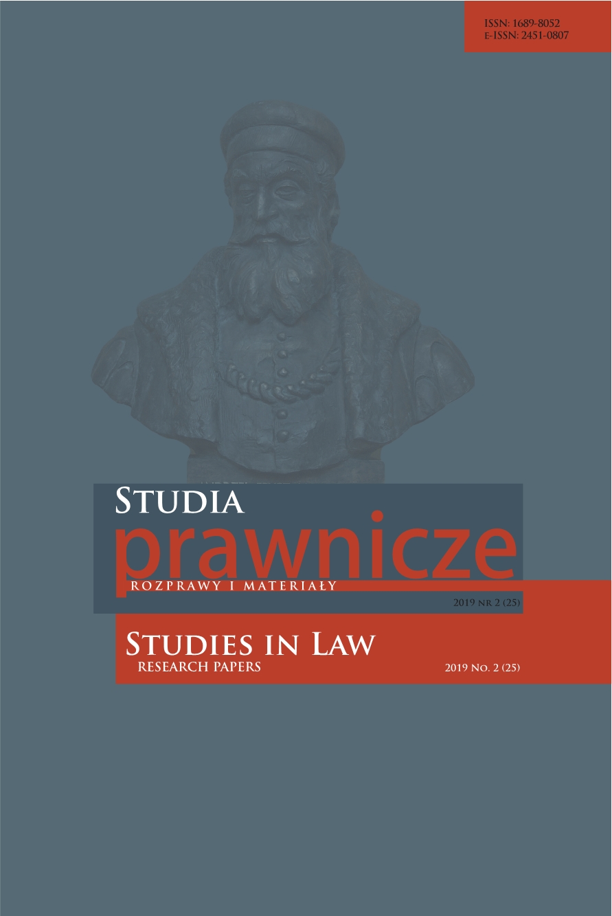 Report from the Scientific Conference “Th e Legal Problems of Human Death in the Face of Development of Artificial Intelligence”, Andrzej Frycz Modrzewski Krakow University, 21–22 October 2019 Cover Image